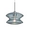 Besa Lighting Zen Cord Pendant, Blue Bubble, Satin Nickel Finish, 1x60W Incandescent 1JT-ZENBL-SN - alternate 1